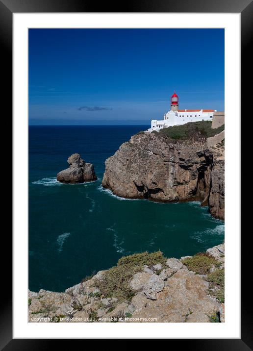 Lighthouse at Cape St. Vincent Framed Mounted Print by Dirk Rüter