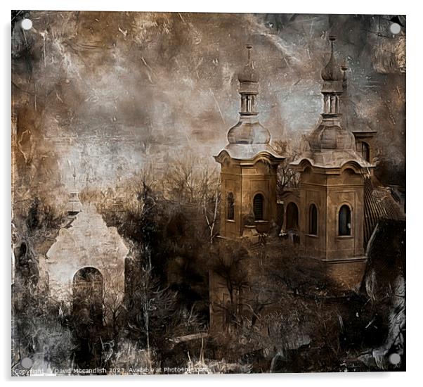 Gothic Majesty on Petrin Hill Acrylic by David Mccandlish