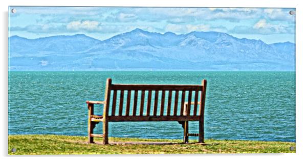 Ye can see Arran from here Acrylic by Allan Durward Photography