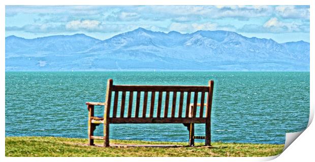 Ye can see Arran from here Print by Allan Durward Photography