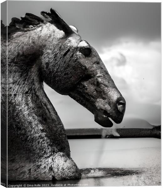 The Enchanting Kelpie A Scottish Mythical Wonder Canvas Print by Dina Rolle
