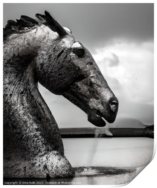 The Enchanting Kelpie A Scottish Mythical Wonder Print by Dina Rolle