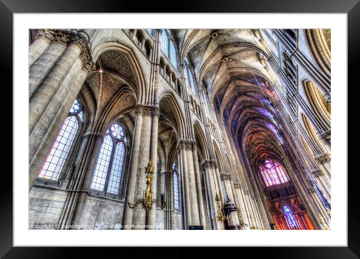 Notre Dame Cathedral Reims  Framed Mounted Print by David Pyatt