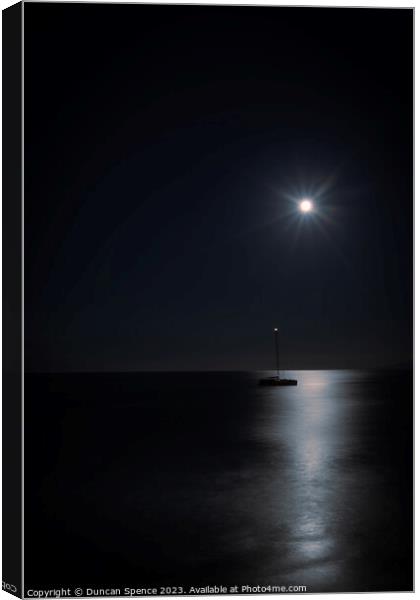 Under the Moon of love Canvas Print by Duncan Spence