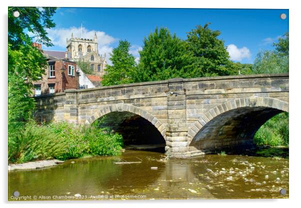 Ripon Cathedral  Acrylic by Alison Chambers