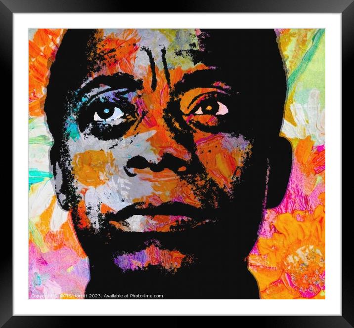 James Arthur Baldwin Framed Mounted Print by OTIS PORRITT