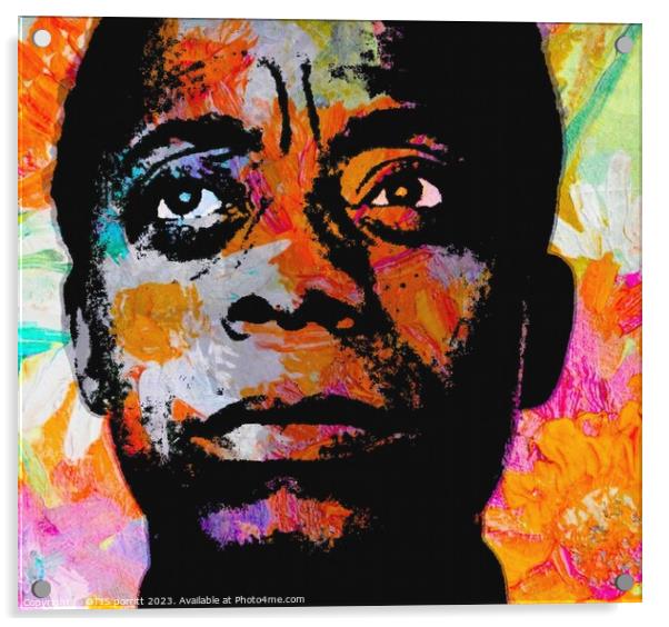 James Arthur Baldwin Acrylic by OTIS PORRITT
