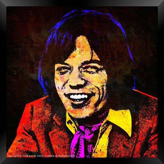 JAGGER 2 Framed Print by OTIS PORRITT