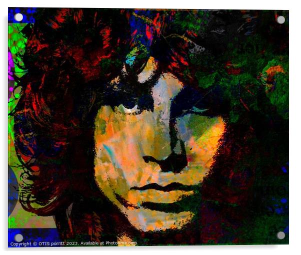 JIM MORRISON Acrylic by OTIS PORRITT