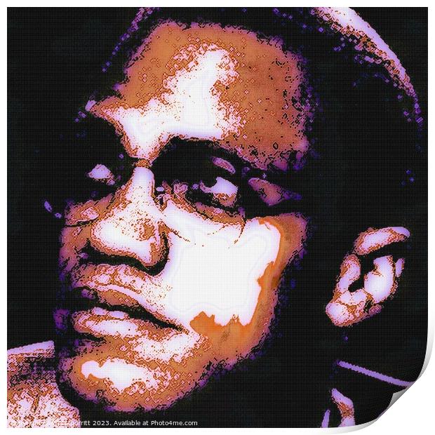  Malcolm X Print by OTIS PORRITT