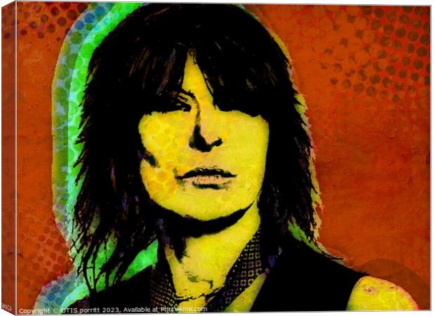 CHRISSIE HYNDE Canvas Print by OTIS PORRITT