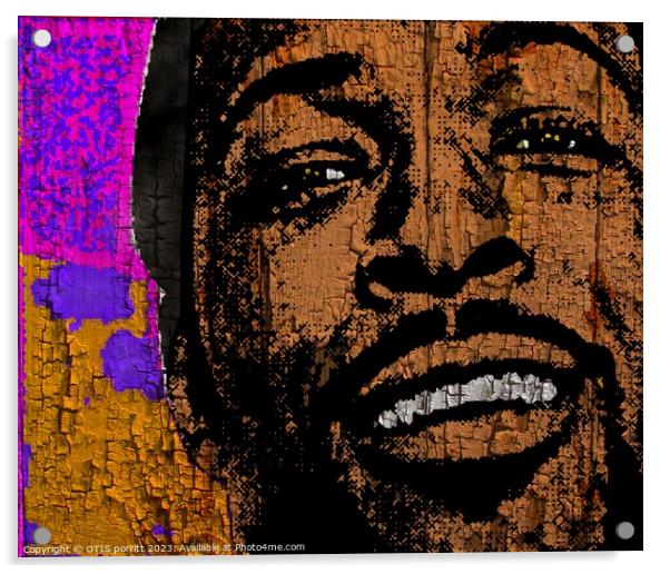 Marvin Gaye Acrylic by OTIS PORRITT