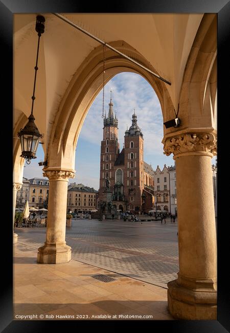 Krakow St Marys Basilica Framed Print by Rob Hawkins