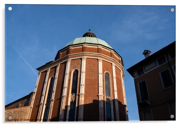 Vicenza Cathedral Apse with Cupola by Andrea Palla Acrylic by Dietmar Rauscher