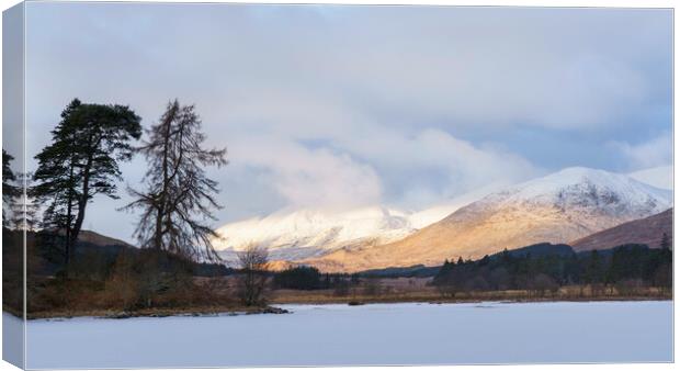 Loch Tulla Sunrise Canvas Print by Anthony McGeever