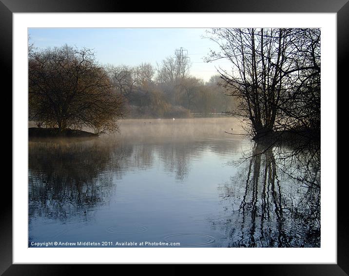 Frosty Morning Framed Mounted Print by Andrew Middleton