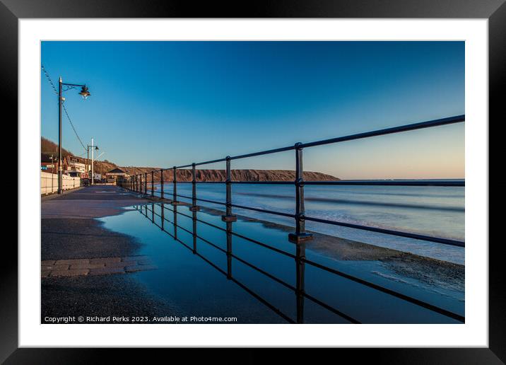 Filey Reflections Framed Mounted Print by Richard Perks