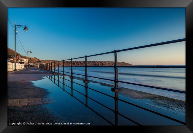 Filey Reflections Framed Print by Richard Perks