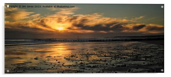 January sunrise reflections - Panorama Acrylic by Jim Jones