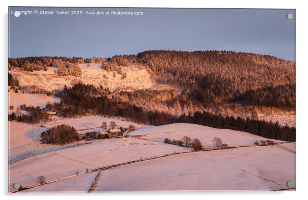 Majestic Teggs Nose Winter Wonderland Acrylic by Steven Nokes