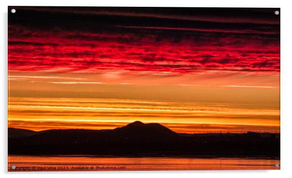 Arthur's Seat Sunrise Acrylic by Set Up, Shoots and Leaves