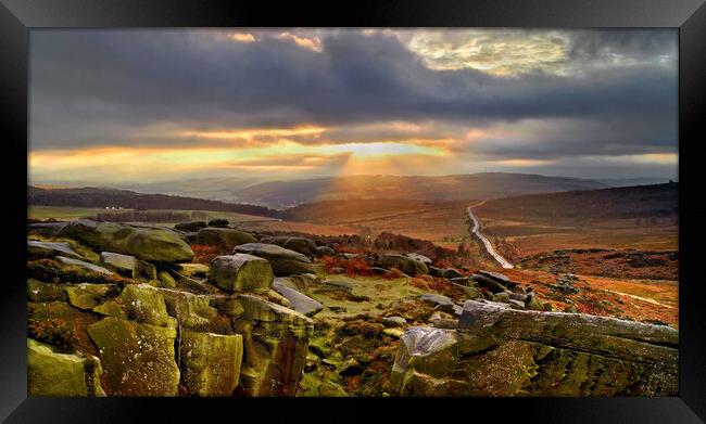 Hope Valley Sunset, Peak District Framed Print by Darren Galpin