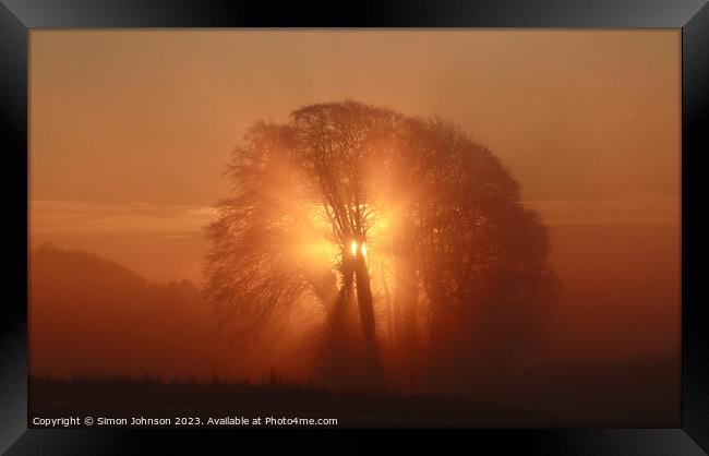 sunrise  Framed Print by Simon Johnson