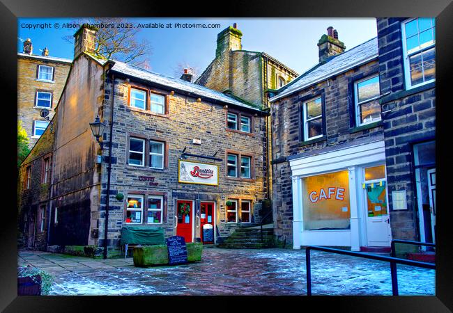 Holmfirth Framed Print by Alison Chambers