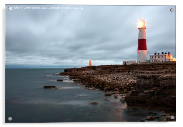 Portland Bill Lighthouse, Portland, Dorset  Acrylic by Derek Daniel