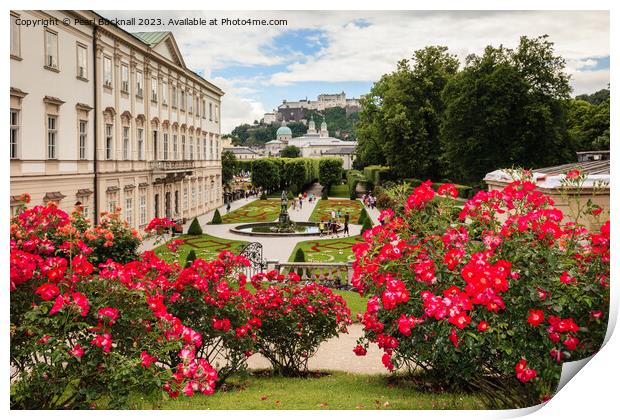 Mirabell Palace Salzburg Austria Print by Pearl Bucknall