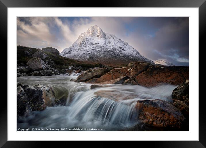 River Coupall, Glencoe, Highlands Scotland. Framed Mounted Print by Scotland's Scenery