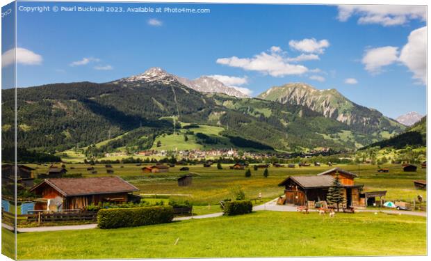 Alpine Valley Austria Canvas Print by Pearl Bucknall