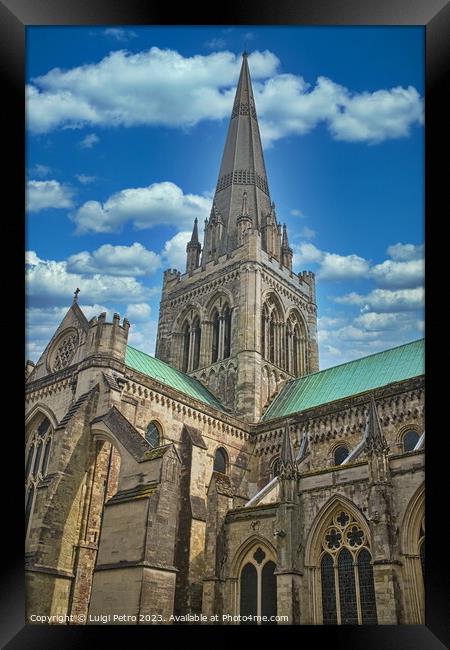 Chichester Cathedral in Chichester,West Sussex, UK Framed Print by Luigi Petro