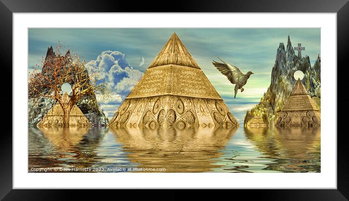 Northern Lands-Reflections Framed Mounted Print by Dave Harnetty
