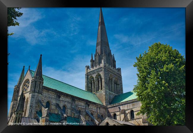 Chichester Cathedral in Chichester,West Sussex, UK Framed Print by Luigi Petro