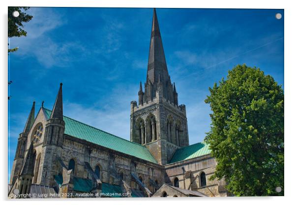 Chichester Cathedral in Chichester,West Sussex, UK Acrylic by Luigi Petro
