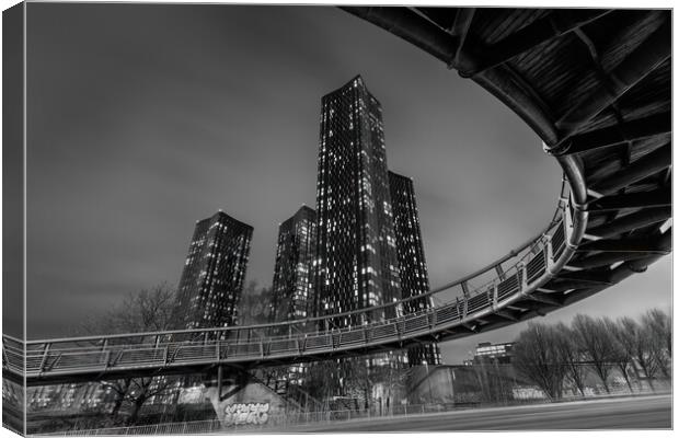 Manchester Towers No3 Canvas Print by Phil Durkin DPAGB BPE4