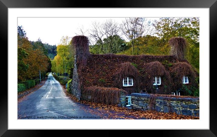 A Timeless Cottage Amidst Nature Framed Mounted Print by Mark Chesters