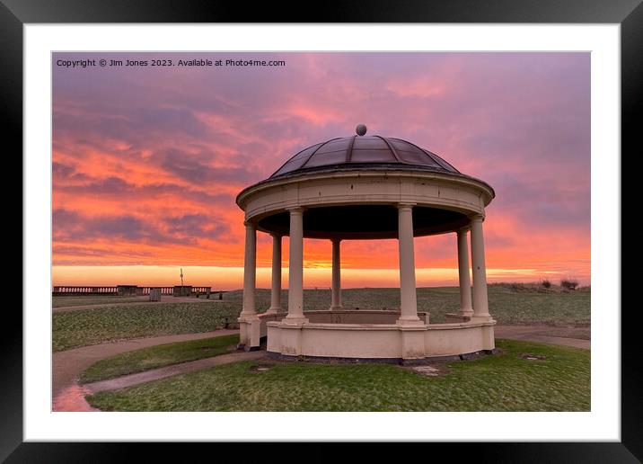 Sunrise at the old bandstand Framed Mounted Print by Jim Jones