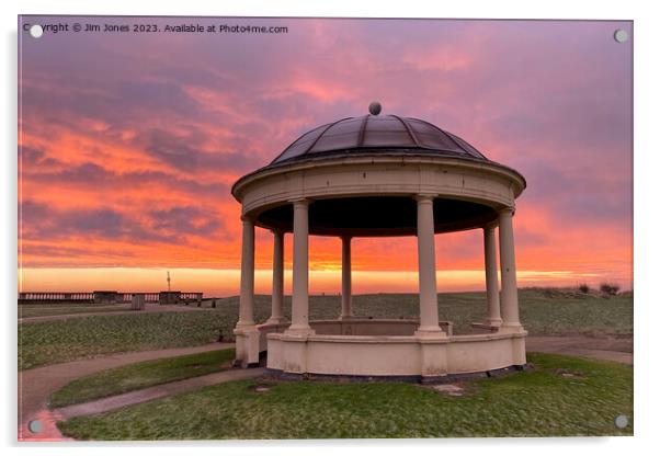 Sunrise at the old bandstand Acrylic by Jim Jones