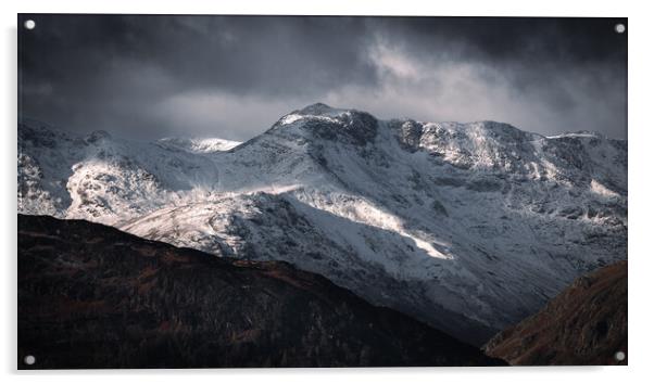 Bow Fell Acrylic by Simon Wrigglesworth