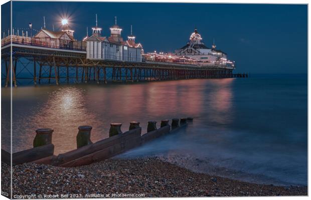 Eastbourne Pier Evening Canvas Print by Robert Bell