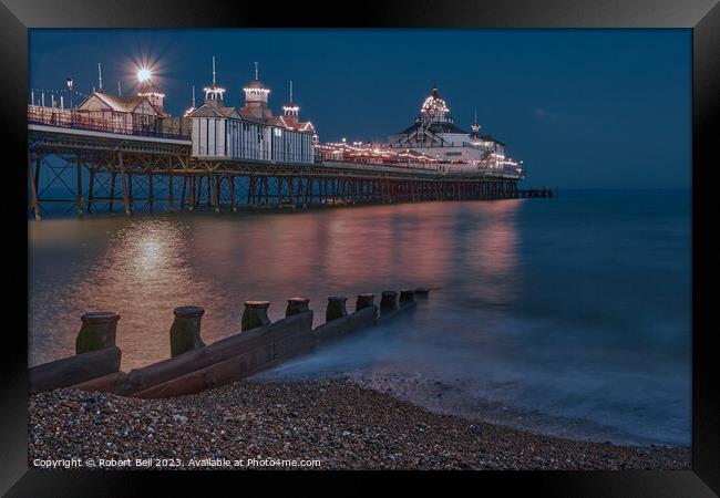 Eastbourne Pier Evening Framed Print by Robert Bell