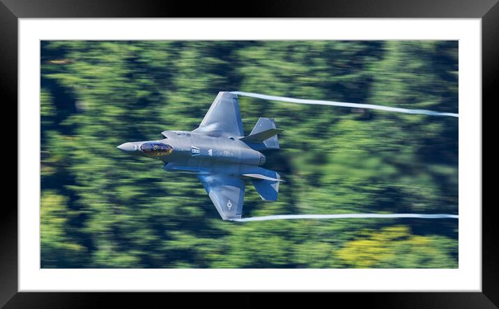 F35 in Wales Framed Mounted Print by Rory Trappe