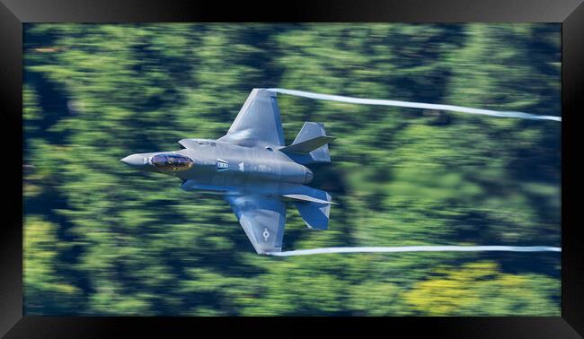 F35 in Wales Framed Print by Rory Trappe