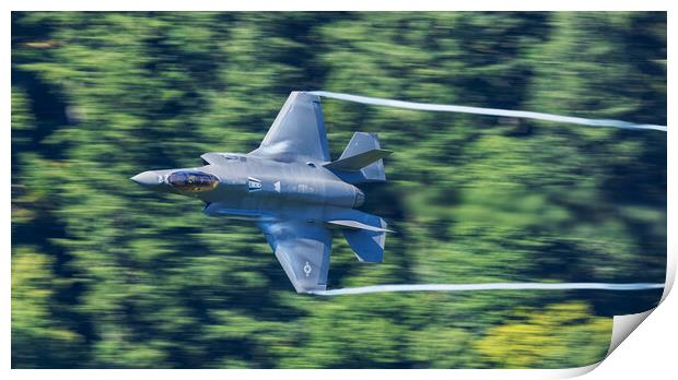 F35 in Wales Print by Rory Trappe