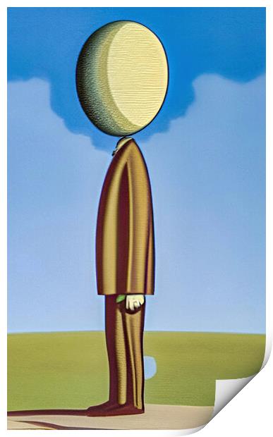 Egghead Genius Print by Roger Mechan