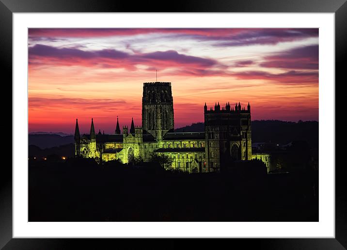 durham cathedral sunrise Framed Mounted Print by Northeast Images