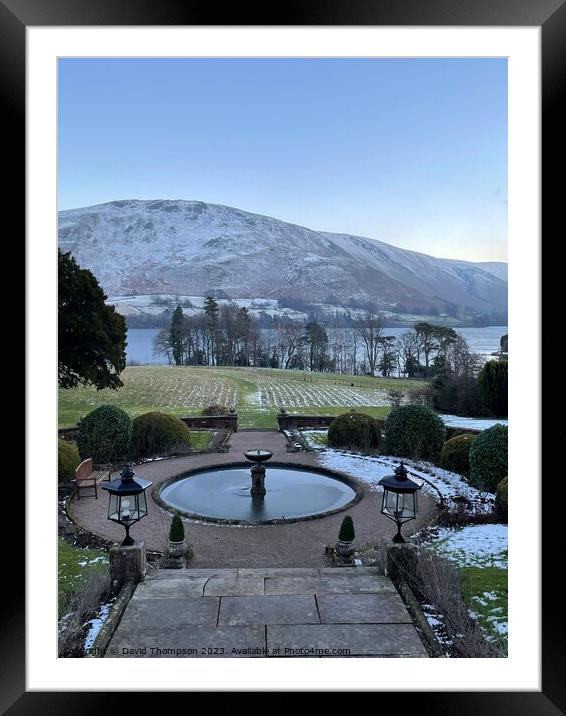 Leeming House Hotel Windemere Framed Mounted Print by David Thompson