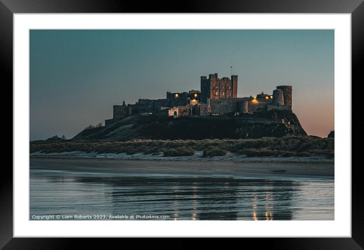 Bamburgh Castle Framed Mounted Print by Liam Roberts
